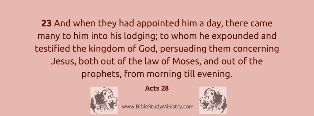 Persuading Out of the Law of Moses and Prophets